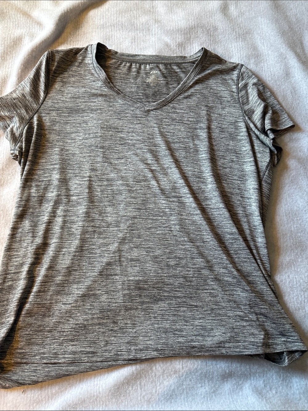 Everyday V-Neck Performance Tee - Gray Heather